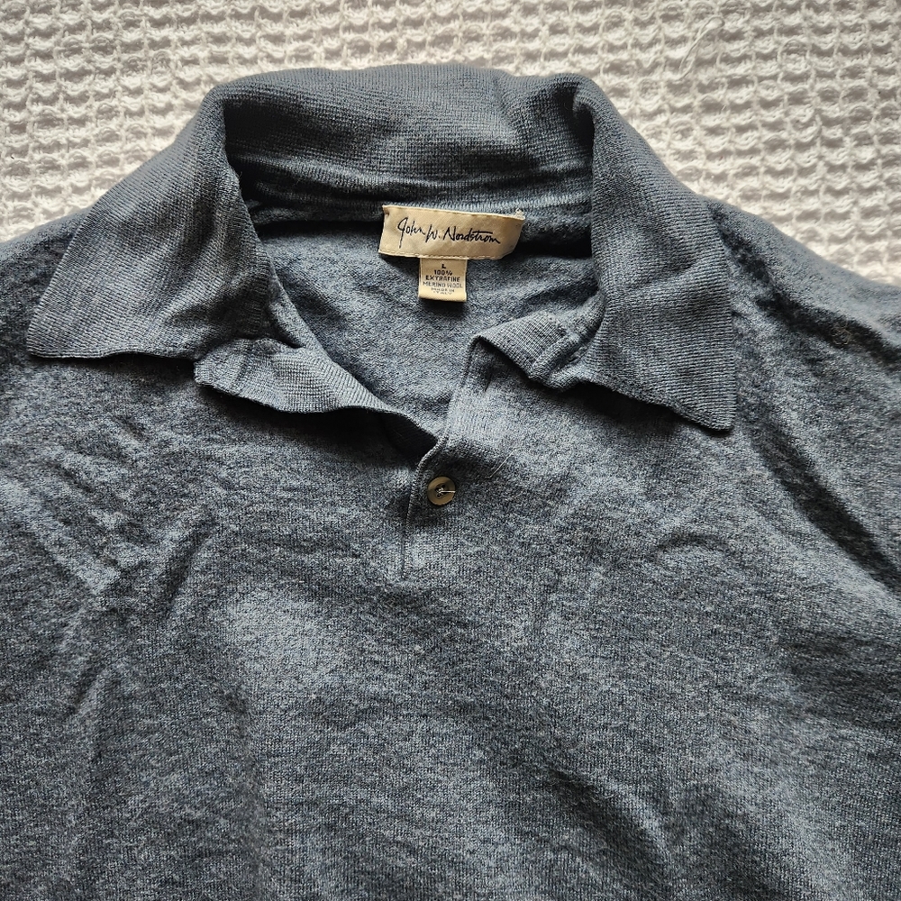 blue collar sweater